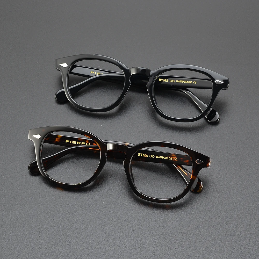 Hochwertige Vintage LEMTOSH optische Brillengestell Herren Damen Johnny Depp Acetat Brillengestell verschreibungspflichtige Brillen