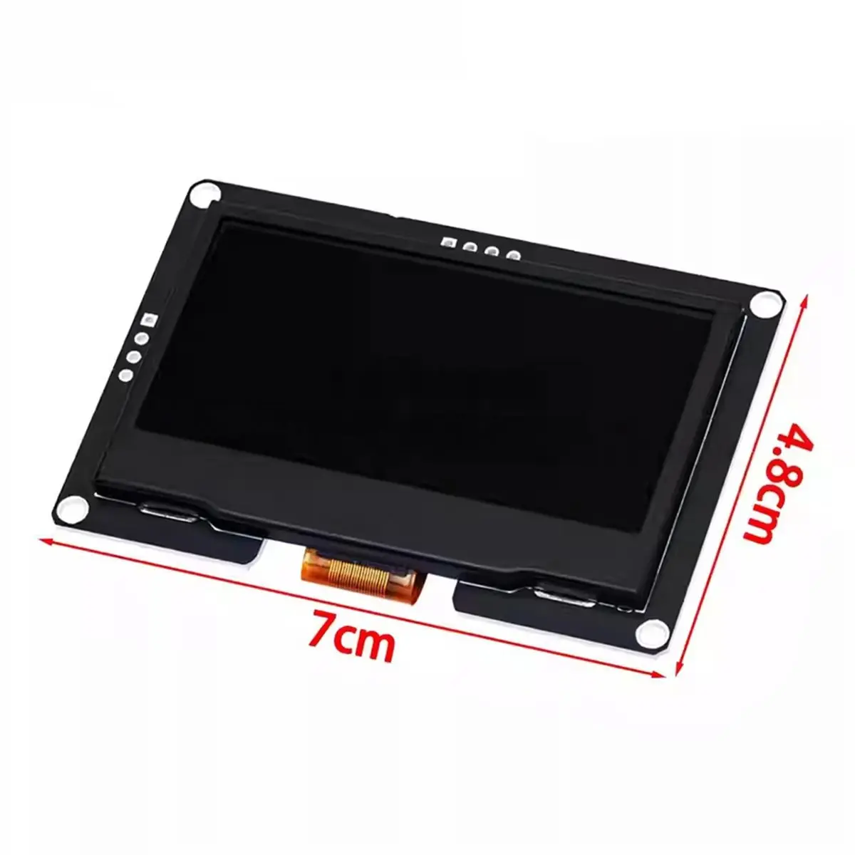 TCE 2.42 Inch OLED Display Module 128x64 LCD HD Screen Module SSD1309 4 Pin IIC Serial Interface for R3 Yellow