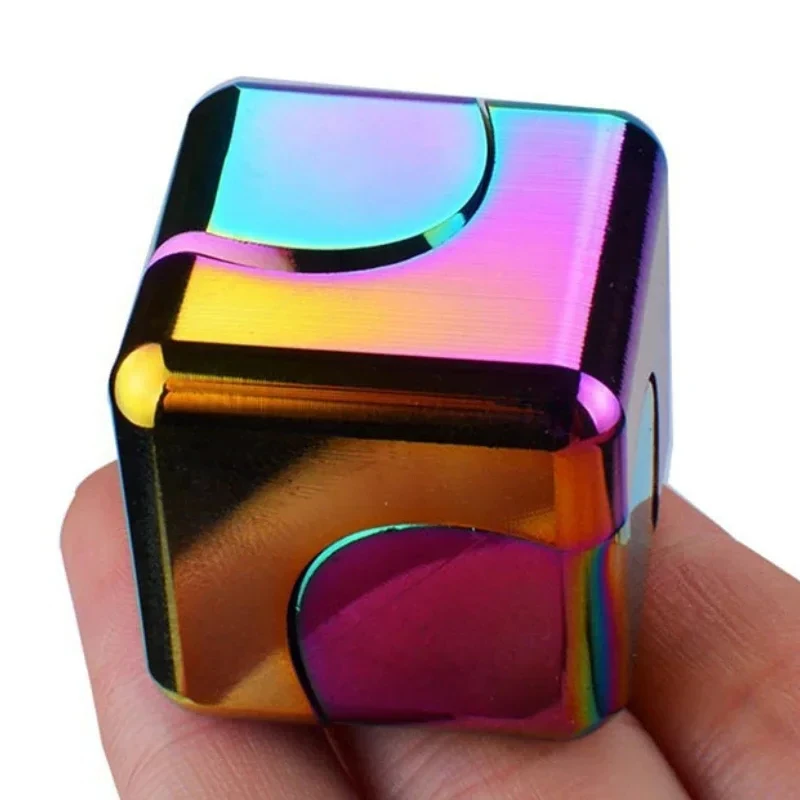 Metal Fidget Spinner Cube Relieve Stress Relief Toy Hand Spinning Top Tip Antistresse High-Quality Rotating Gyro Desk Gadgets