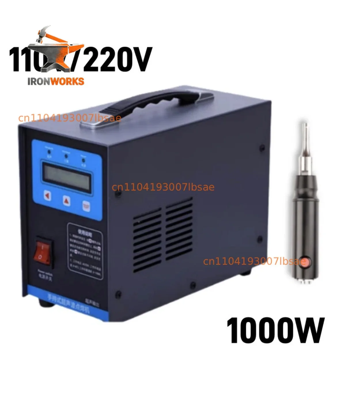 1000W 35kHz  Plastic Welding Machine  Door Plate Plastic Welding Non-woven Fabric Chicken Manure Belt For Abs ,Pvc