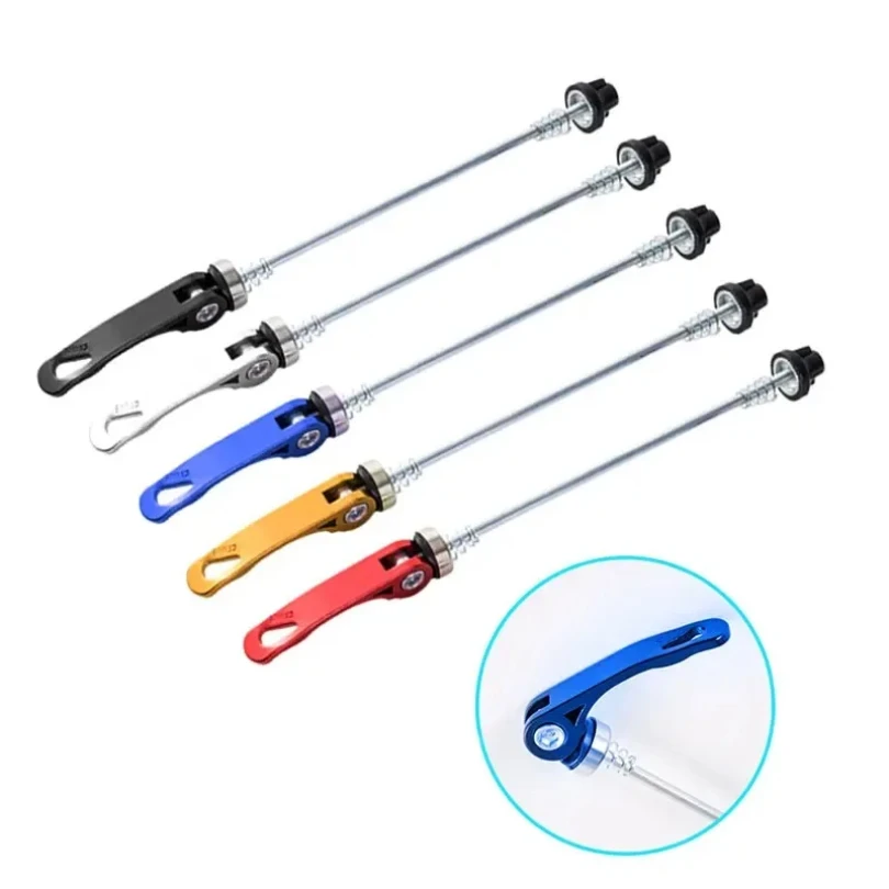 Bicycle Wheel Hub Alloy Qucik Release Skewers Front Rear QR Quick Release Axis Skewers MTB Road Bike Clip Lever Clamp Axle Drop