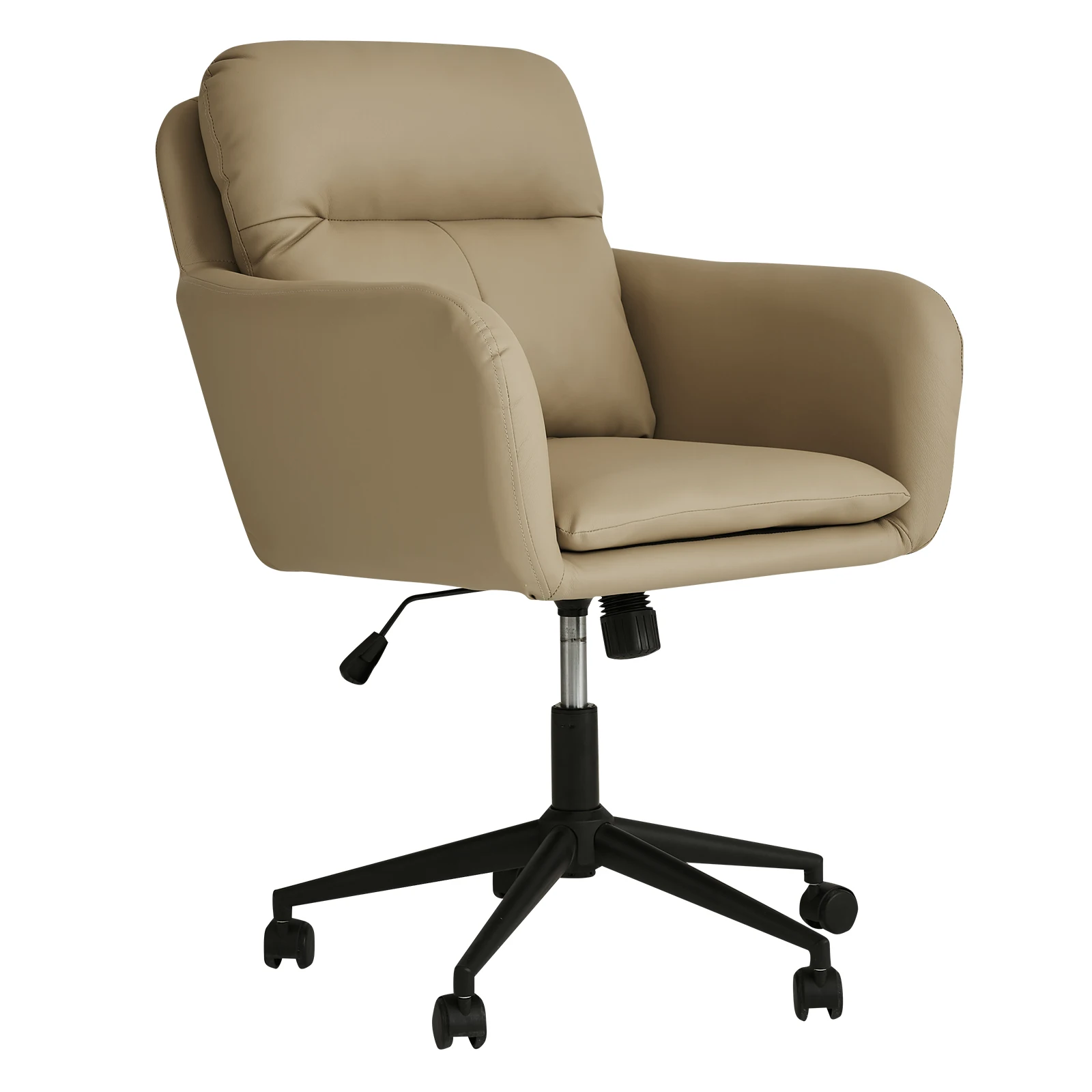 Modern Executive Office Chair Leather Ergonomic Computer Desk Chair with Pillow Pad Adjustable Back 16° Office Rolling Furniture