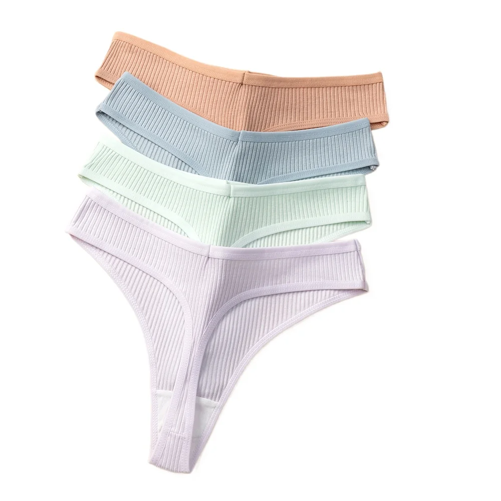 Modne, seksowne majtki stringi, miękkie i wygodne, nowe stringi damskie, majtki z bawełnianego sznurka.