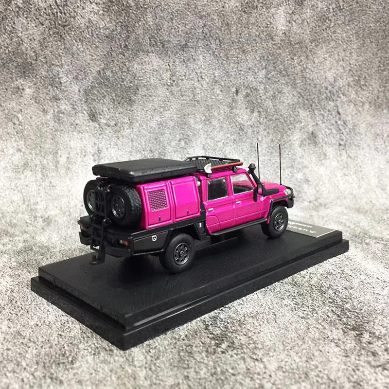 Autobots 1:64 modello di auto giocattolo Land Cruiser LC79 J70 camioncino pressofuso in lega-viola