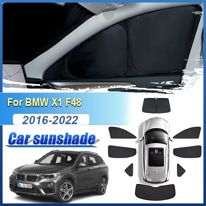 

For BMW X1 F48 2016-2022 Sunshade Anti-UV Side Window Sunscreen Visor Windshield Cover Privacy Shield Part Tools Car Accessories