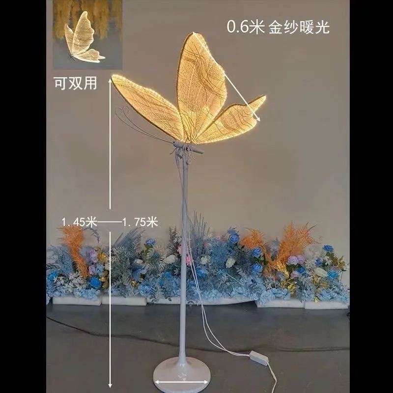 

Decor Wedding Butterfly Lamp Lace Romantic Creative Lamps Road Load Walkway new store exhibition hall Stage Party ceiling light