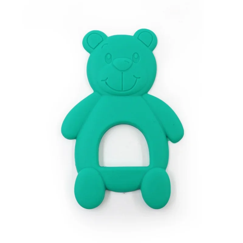 New Silicone Baby Teether Cute Bear Shape Infant Teethers Safety Children Teething Toy For Kids Chewing Gift Newborn Dental Care