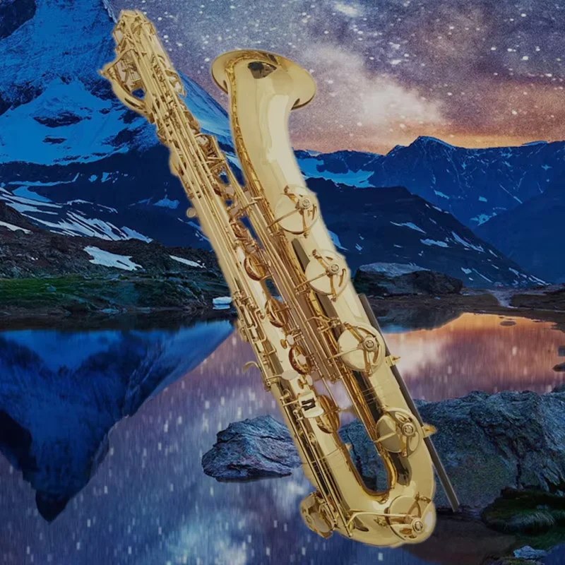 

Альт-саксофон E-Flat Key Латунный инструмент с золотым лаком для выступлений студенческих групп