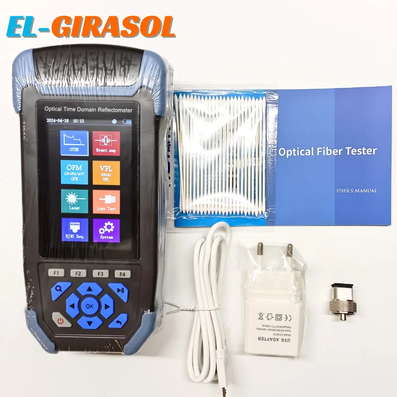 

JW3302SJ OTDR Fiber Optic Reflectometer 1310/1550nm With VFL OLS OPM Event Map 22/24dB For 60Km Tester Fibra Optica FTTH