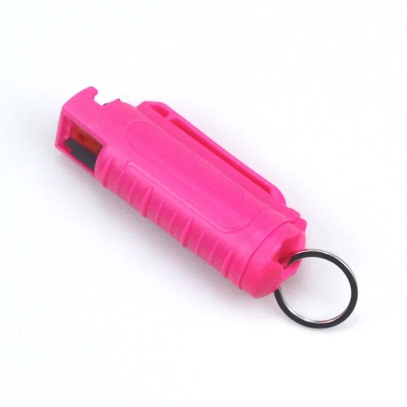 Portable Pepper Spray Keychain Self-Defense Outdoor Safety Keychains Reusable Personal Defense Spray Pressure-Type Mini Keyrings