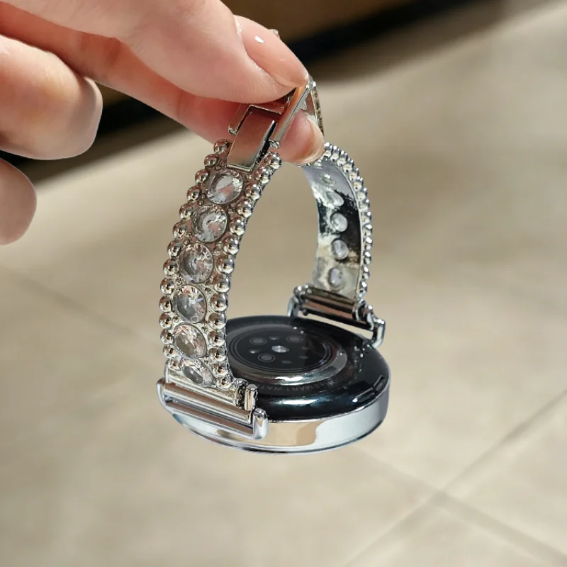 Full Diamond Exquisite Bracelet Strap Suitable for HUAWEI Watch Fit3/Fit4 Strap and HUAWEI Band 8/9/10NFC Handmade Strap