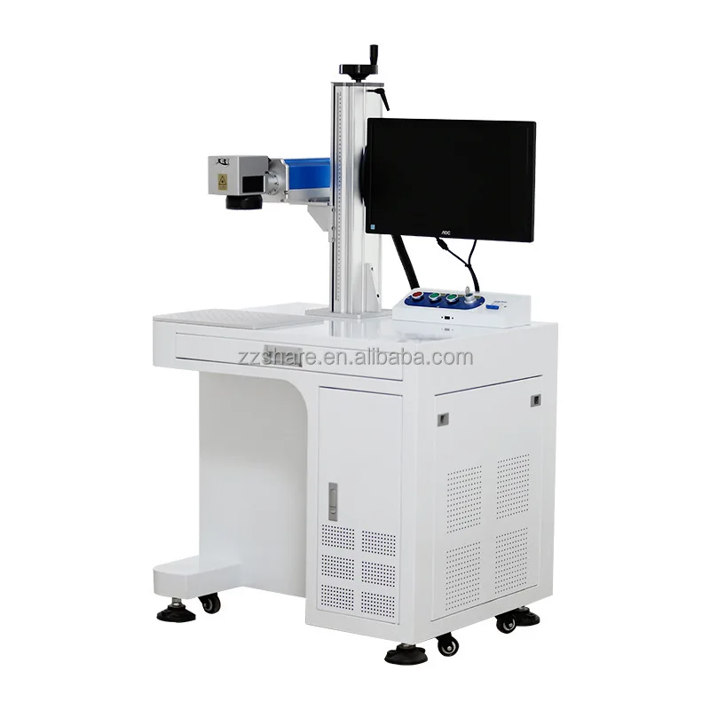 Hot30w 50w Fiber Glass Metal Laser Engraving Marking and Cutting Machines Jewelry Metal Laser Engraving Machine