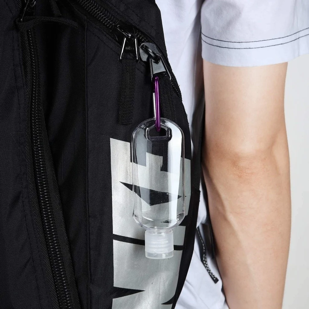 1-5 قطعة السفر البلاستيك واضح المفاتيح زجاجات 50 مللي مانعة للتسرب فارغة ضغط الحاويات غطاء الوجه لمستحضرات التجميل مستلزمات التجميل السوائل #2