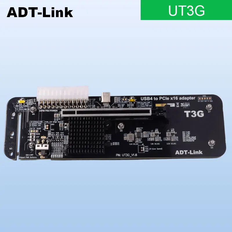 

ADT-LINK eGPU UT3G External Graphics Card Docking Station USB4 PCIe4.0x4 Thunderbolt 3 Compatible Laptop