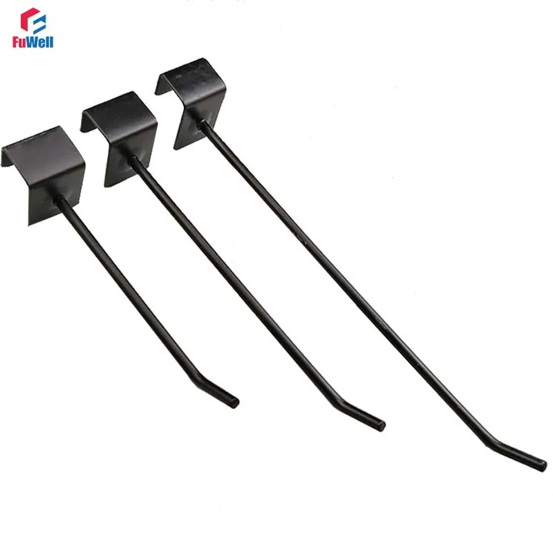 FuWell 4.2mm Wire Diameter Square Tube White Black Silver Single-line Bayonet 1.5 Square Hook 5cm/10cm/15cm/20cm