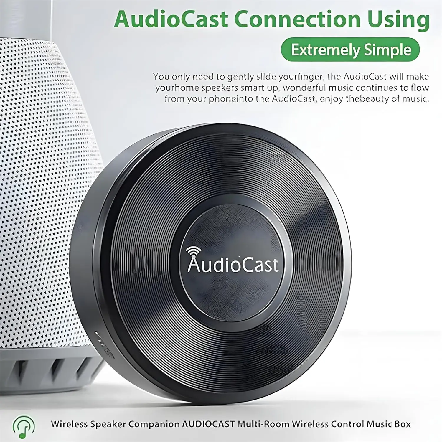

M5 AudioCast HiFi Music Receiver Airplay DLNA i OS and Android Airmusic 2.4G WiFi Audio Speakers Wireless Sounders Multi-Room