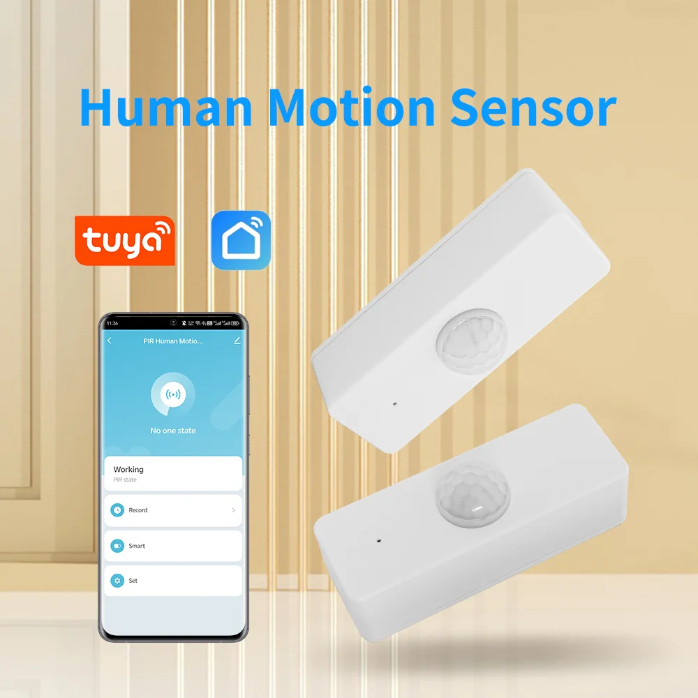 WLAN-Bewegungssensor Tuya Smart PIR-Sensor Smart Home Geräte Anwesenheitserkennung Smart Home Produkte Sicherheitsschutz