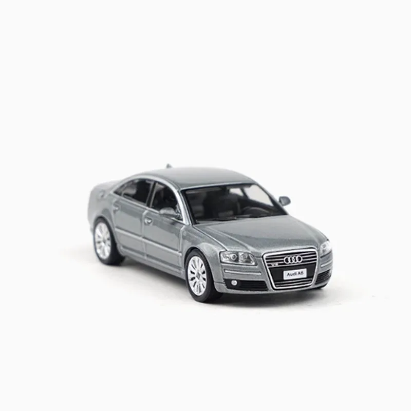 1:64 Scale Y43-02 Second Generation A8 Grey Simulation Alloy Toy Car Model Static Decoration Classic Collectible Gift