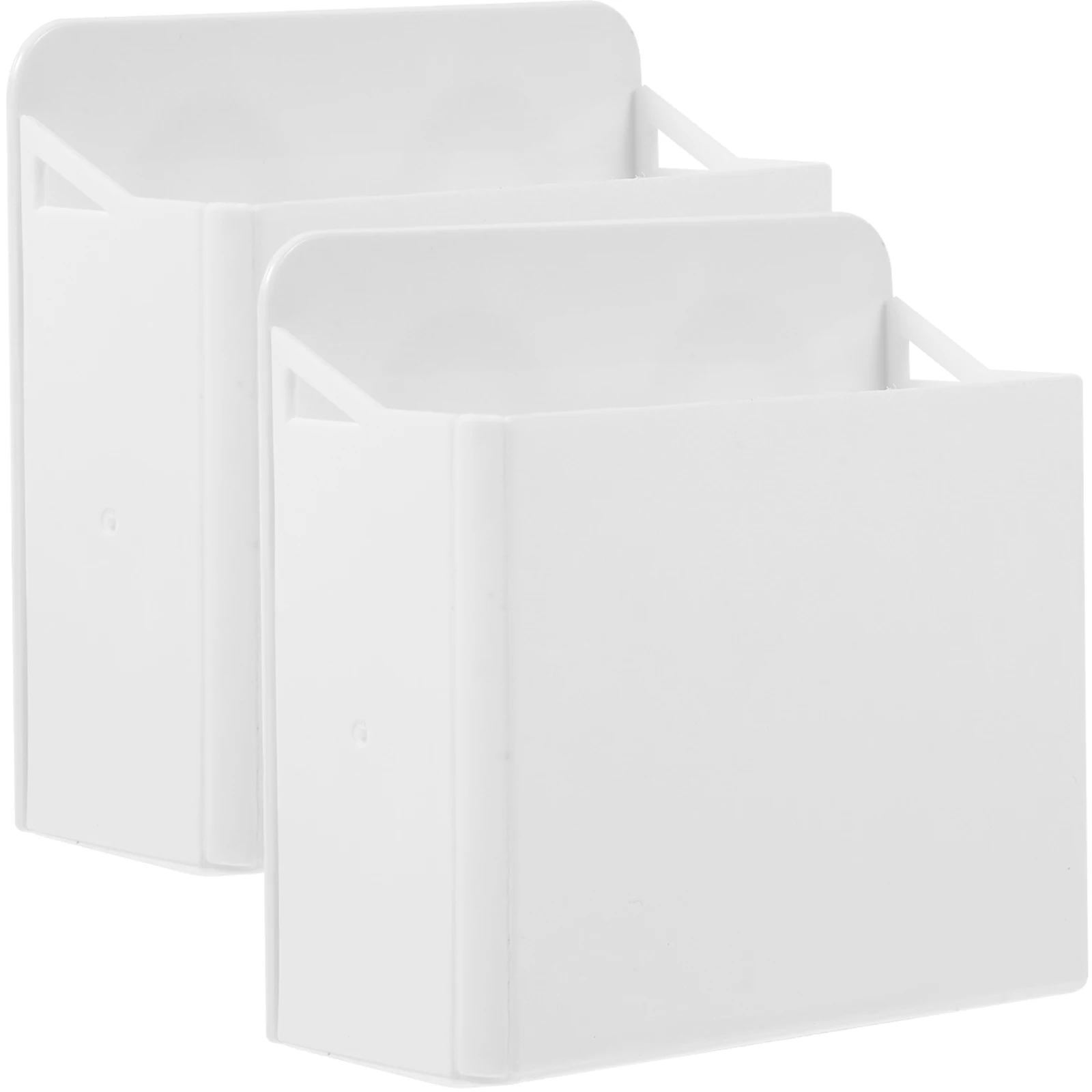 

2 Pcs Pen Holder Suction Cup Storage Box Dry Erase Whiteboard Pen Holder Marker Holders Adjustable Dividers ABS Material