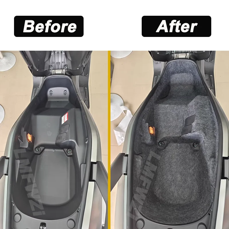 For SYM Cruisym 400 Motorcycle Rear Trunk Cargo Seat Bucket Liner Cushion Protector Accessories