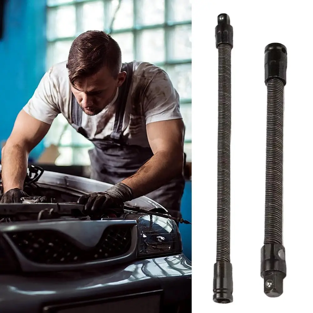Electric Wrench Elastic Adapter Universal Soft Shaft Fast Ratchet Wrench Hand Spring Extension Rod Relay Rod Sleeve ExtensionRod