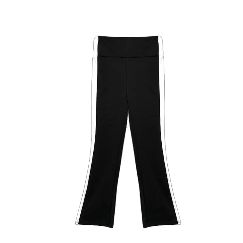 Autumn Bell-Bottom Pants Women's Retro Sports Pants High Waist Invisible Open Crotch Outdoor Convenient Straight-Leg Casual Pant