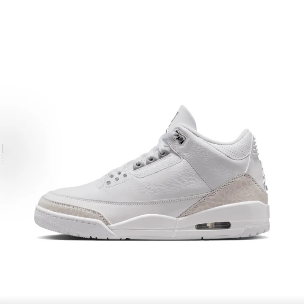 Nike Air Jordan 3 Leather “Pure Money” Mid-Top Basketball Shoes Comfortable, Durable, Slip-Resistant - Unisex Style CT8532111