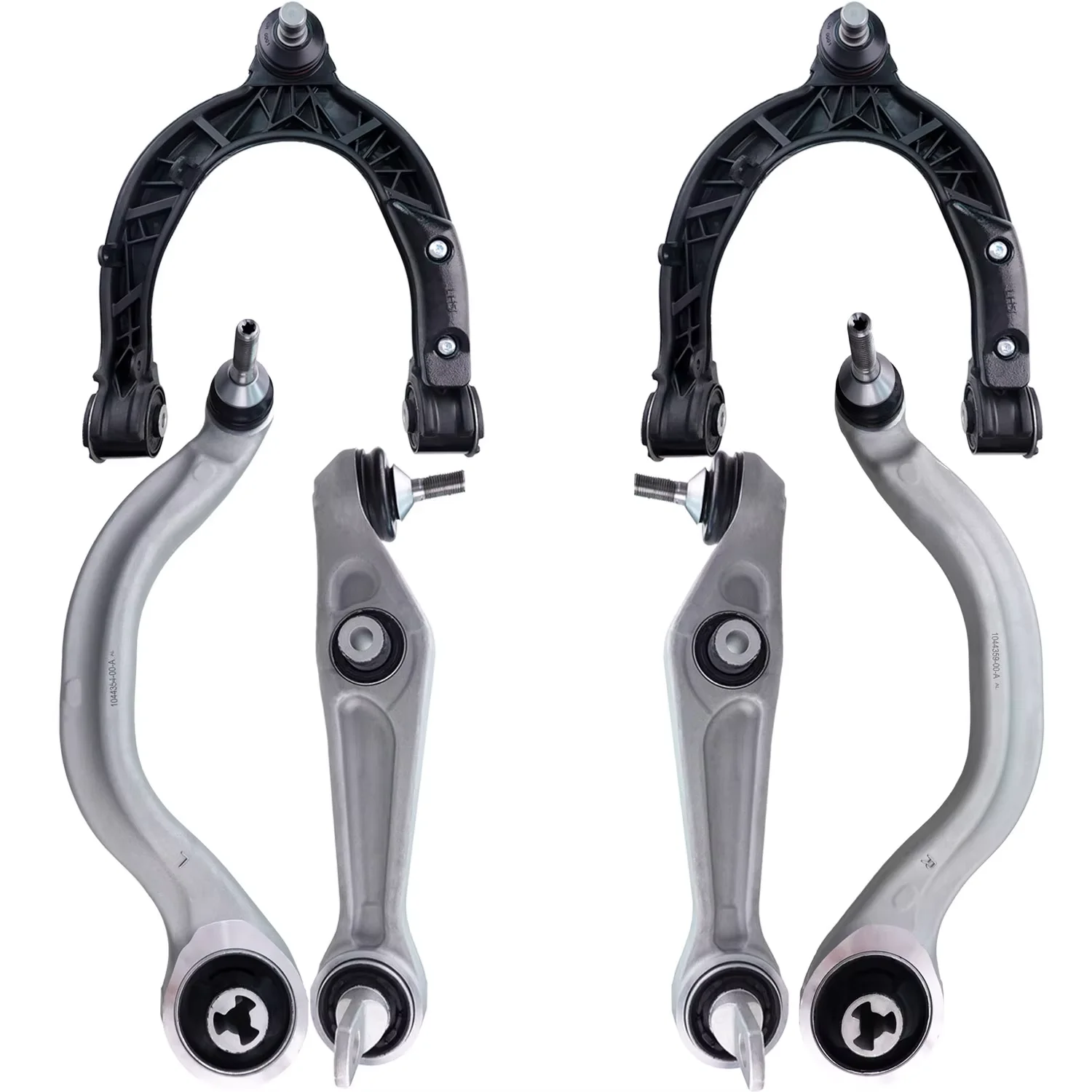 

Svenubee 6pcs Front Upper Lower Control Arm with Ball Joints Suspension Set for Tesla Model 3 2017 2018 2019 2020 2021 2022