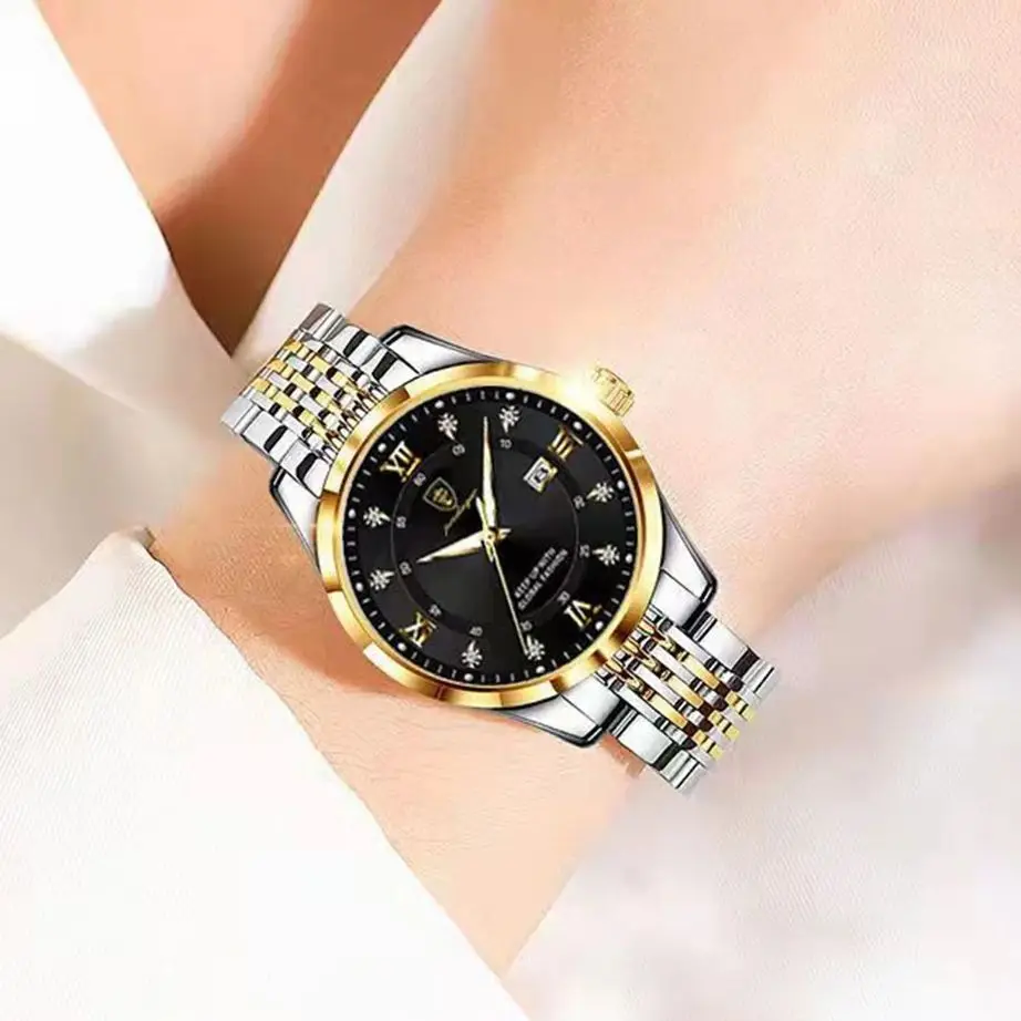 POEDAGAR Luxury Woman Watch Waterproof Stainless Steel Luminous Date Ladies Watch Fashion Simple Casual Women’s Quartz Watches