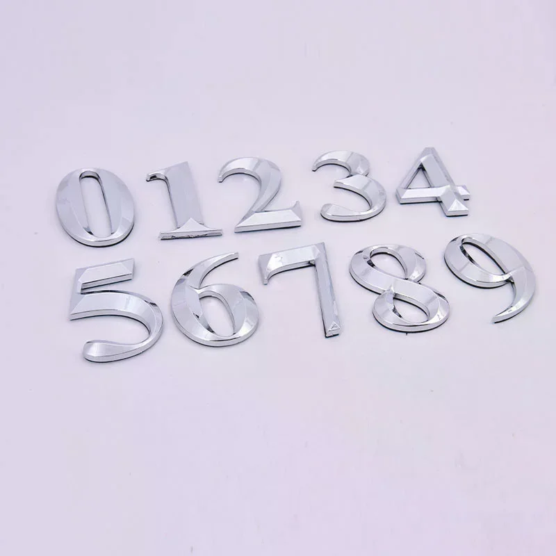 علامة رقم الباب ذاتية اللصق رقم المنزل أرقام شقة مكتب الفندق ملصق #6