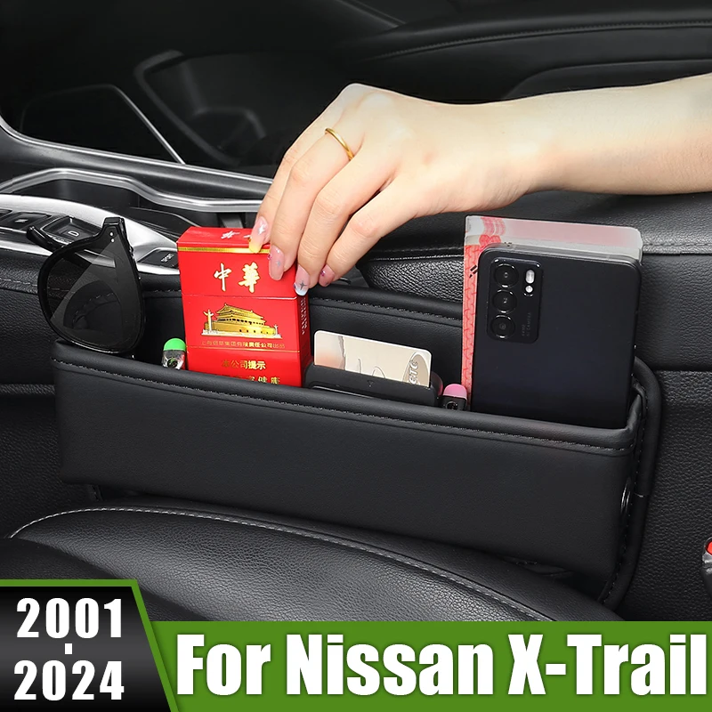 

For Nissan X-Trail T30 T31 T32 T33 2001-2018 2019 2020 2021 2022 2023 2024 Car Seat Crevice Slot Storage Box Cover Accessories