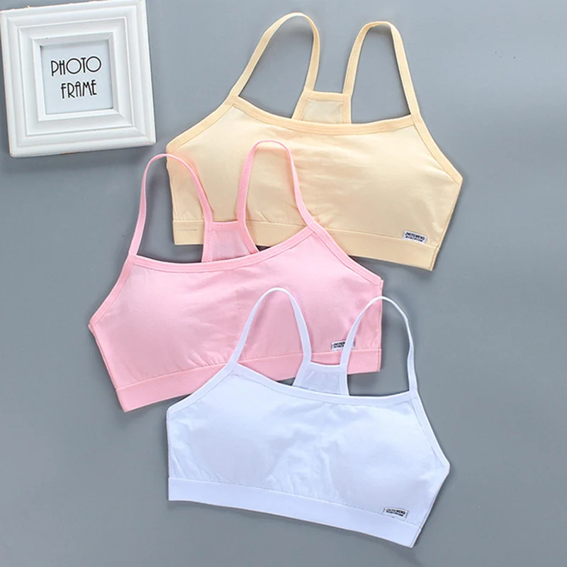 

Bra for Girls Underwear Tops for Teens Lingerie Children Sport Training Bras Tank Undies Undercloth 10-18T Young Girl Clothing