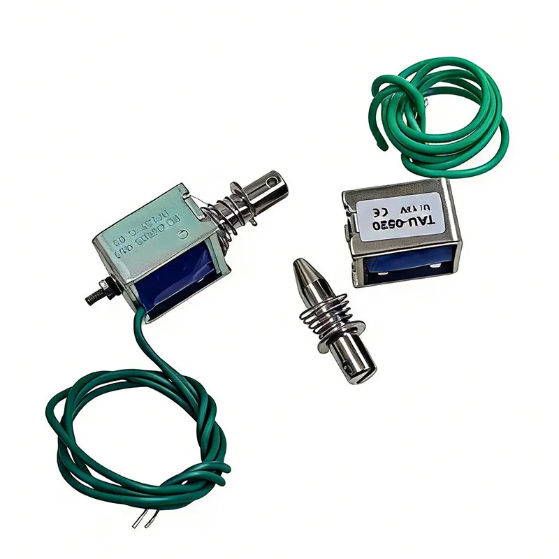 5Pcs TAU-0520T Push Pull Electromagnet DC6V 12V 24V 10mm Travel Open Frame Electric Solenoid Coil - view 2