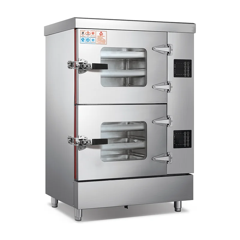 

Steamer CupboardElectric Power Commercial Stainless Steel 2-Deck Induction Seafood Steamer Cabinet With 24kg Capacity