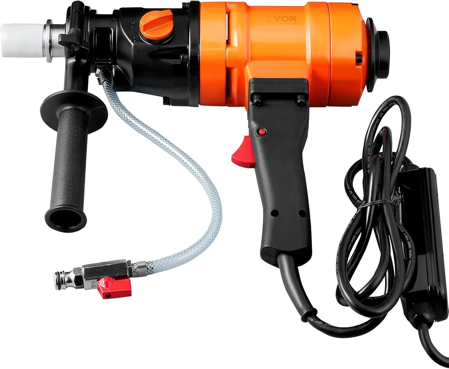 

Diamond Core Drilling Machine, 4in Handheld Wet Concrete Core Drill Rig, 1100-2400RPM Two Speed & 1-1/4" Thread & 2 Bubble Level