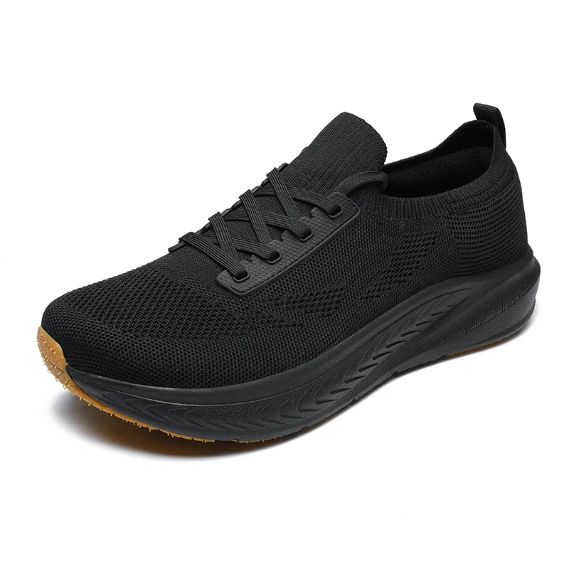Herren-Laufschuhe, breite Zehenbox, durchgehende Popcorn-Dämpfung, leichte Outdoor-Sneaker_voghion.com