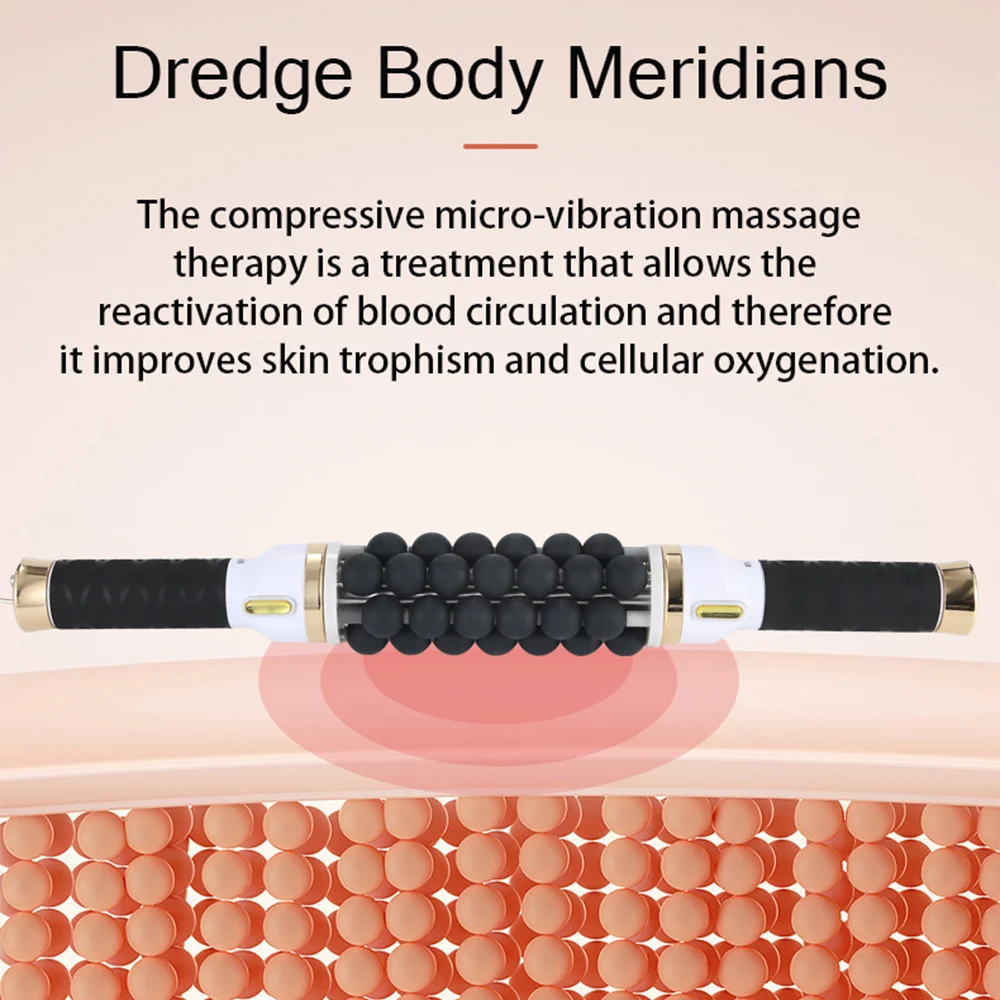 Bead Roller Massage Cellulite Reduction Lymphatic Drainage Rolling Beads CylinderTherapy Body Contouring Fat Removal Machine