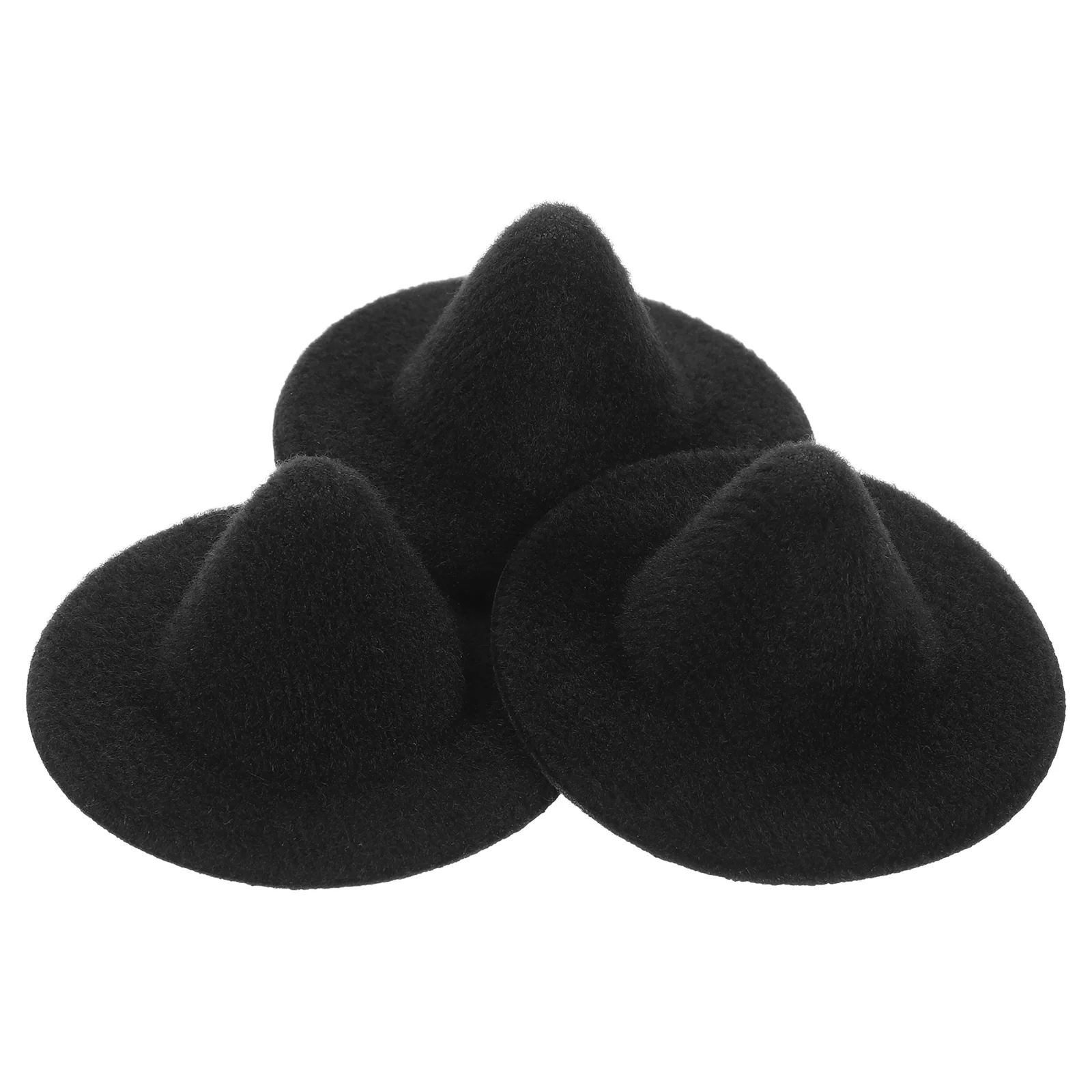 

3 Pcs Witch Hat Mini Wizard Accessories Festival DIY Party Supply Tiny Hats Black Crafts Decorations