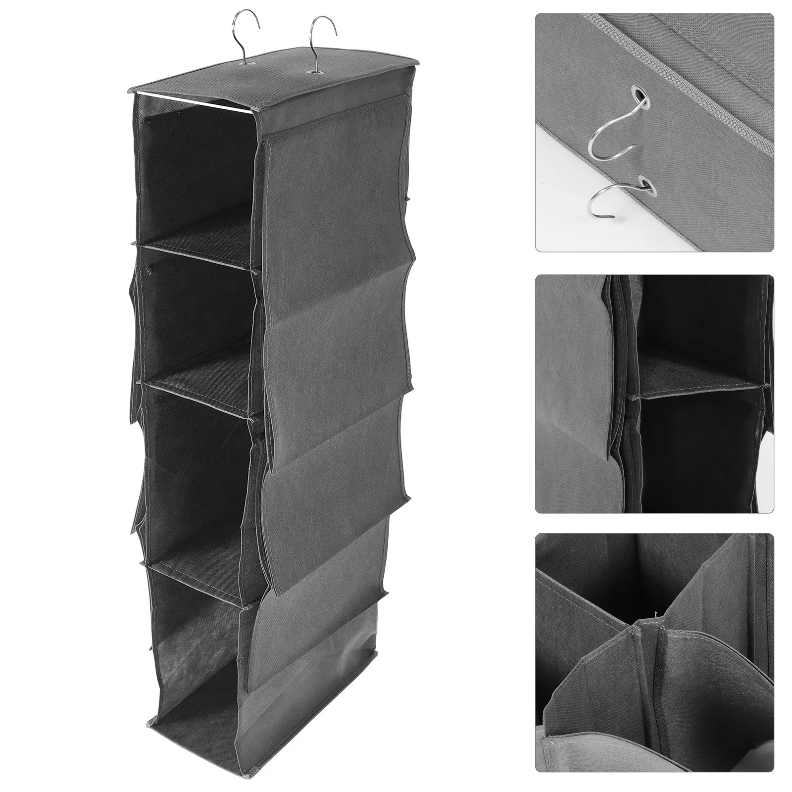 

Hanging Closet Organizer Multi-Layer Storage Bag for Clothes Shoes Handbags Towels Wardrobe Organization Pocket Hanging Storage