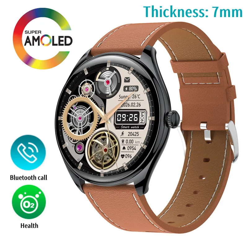 

Original AMOLED screen 1.43 in men smart watch IP67 waterproof women sports fitness tracker bluetooth call ultra-thin smartwatch