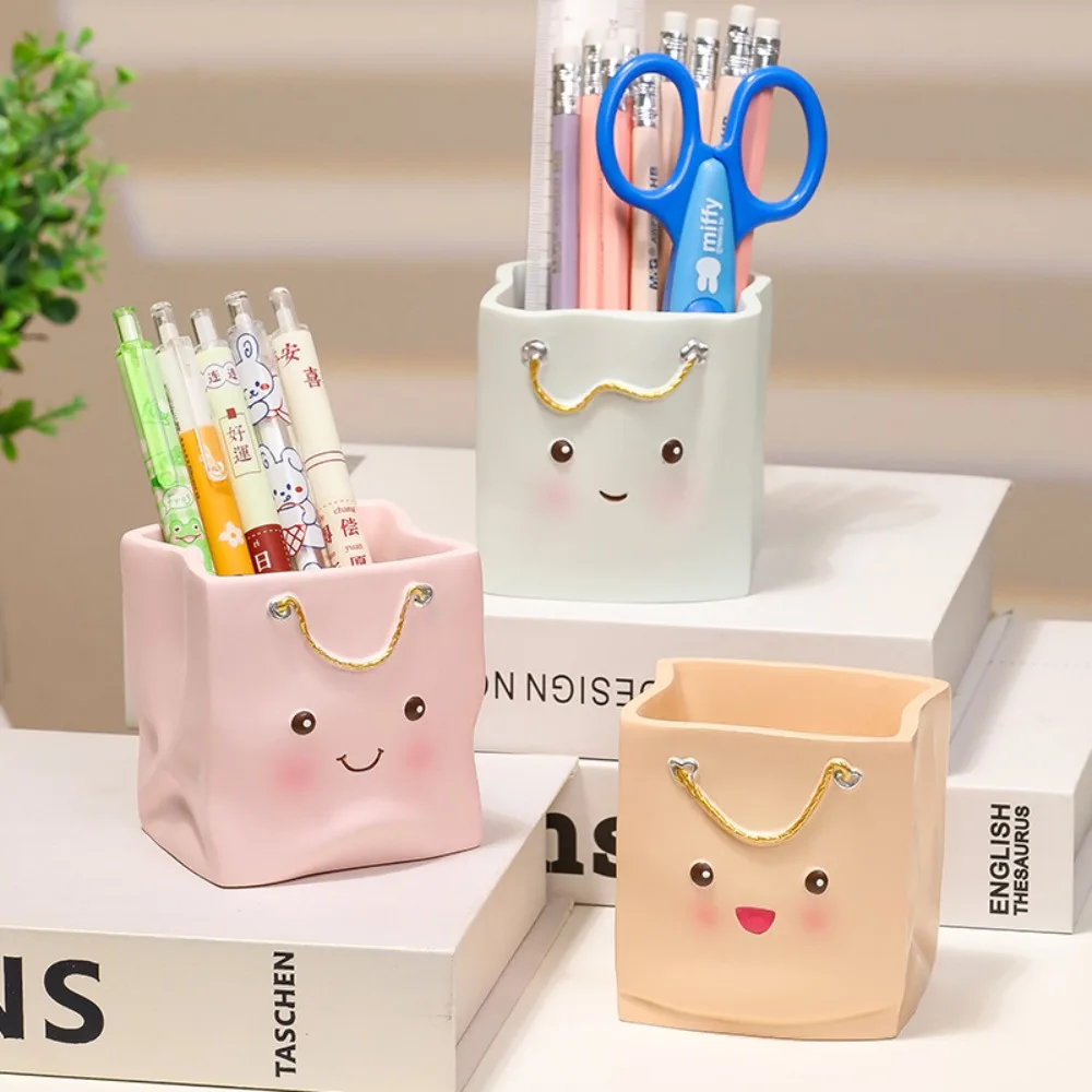 

Large-capacity Desk Pen Holder Makeup Organizer Stationery Organizer Makeup Brush Holder Storage Box Kawaii Pen Pencil Organizer