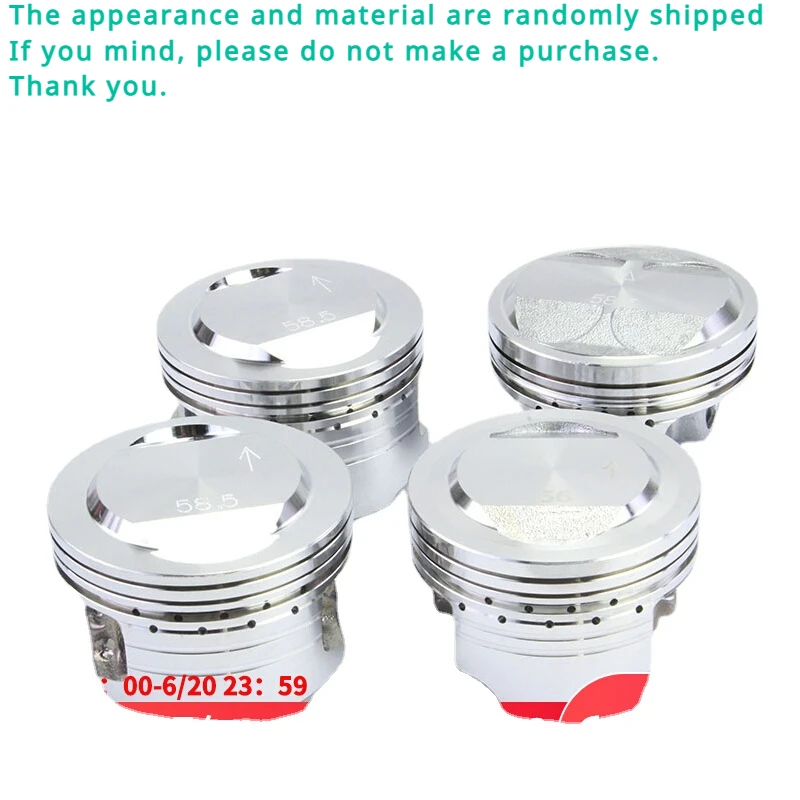Modyfikacja motocykla tłok 56MM 125CC do 4 v58.5 mm grupa tłoków 59mm środkowy Cylinder 61MM wygląd losowa wysyłka