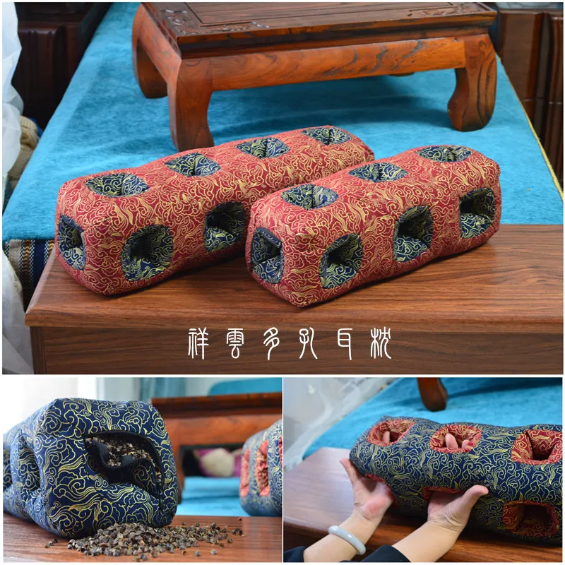 Pingyao Ancient City Porous Ear Pillow Exquisite Pillow Non-Pressure Ear Pillow Breathable Sleep Aid Buckwheat Hull Pillow