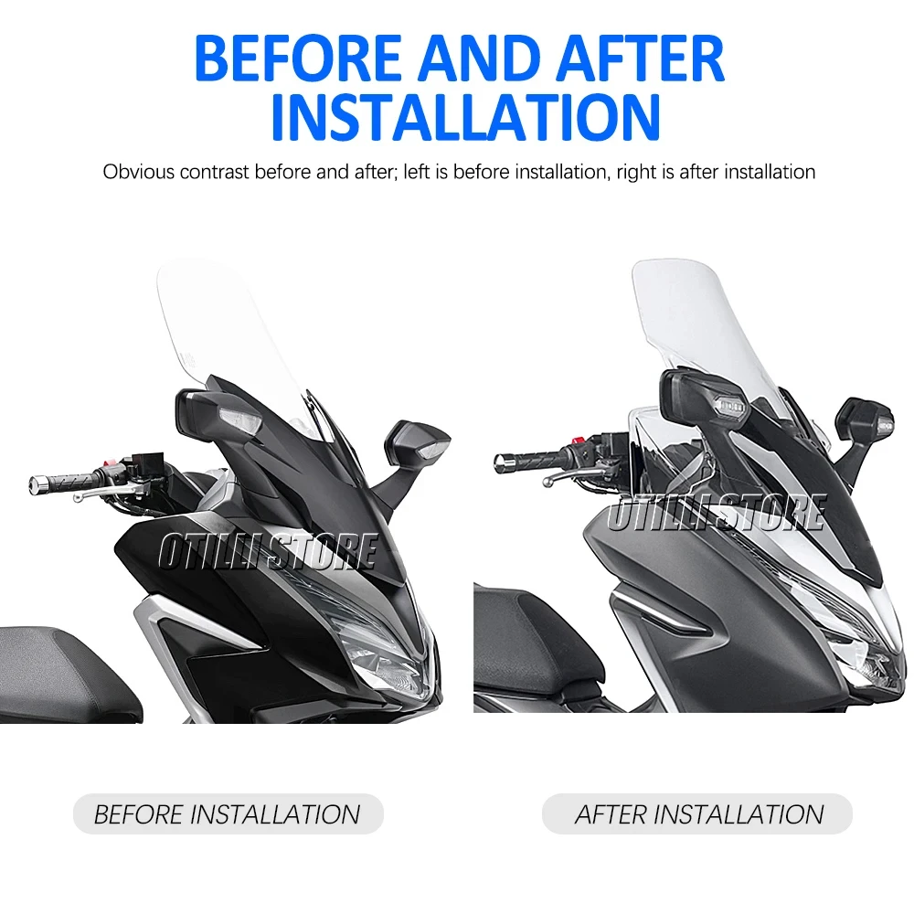 Handguards Wind Deflectors Motorcycle Parts Windshield Front Panels accessories For Honda Forza 350 Forza350 2021 2022