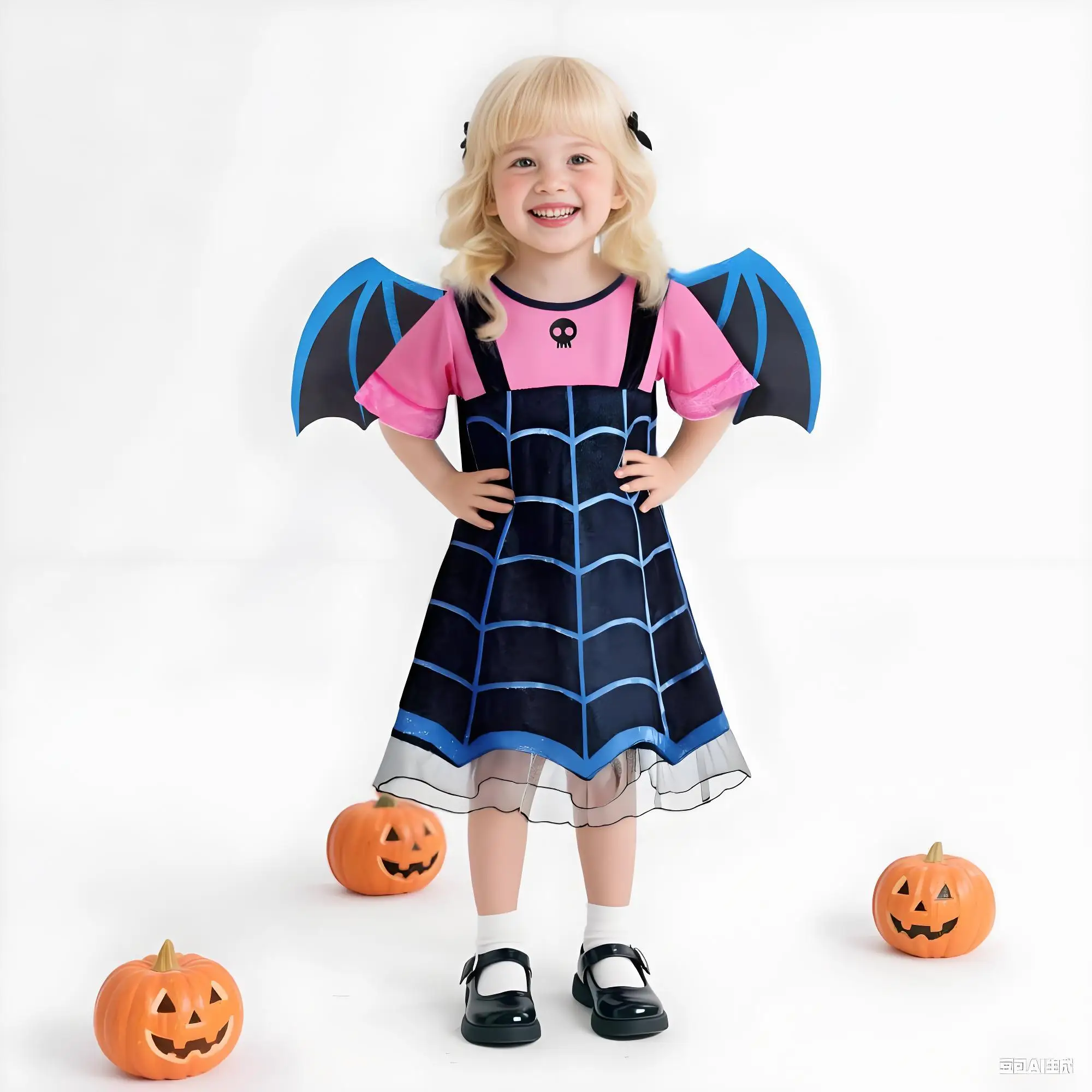 Vampirina تأثيري فستان فتاة الاطفال الأميرة Charms فستان 2025 عيد الميلاد هالوين زي الأطفال كرنفال ملابس تنكرية للحفلات