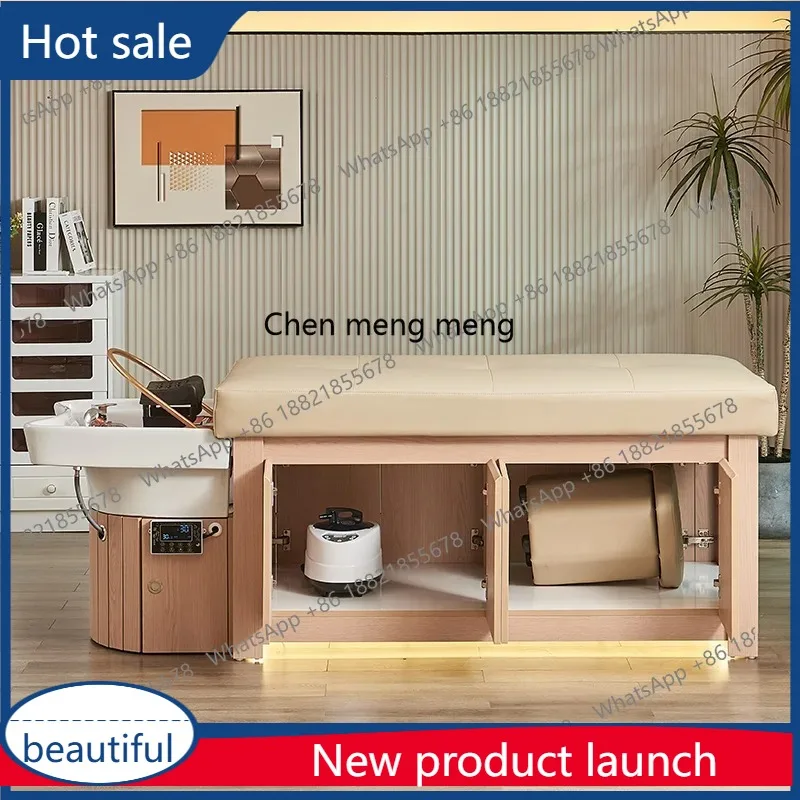 

A17 Thai massage shampoo bed barber shop hair salon special water circulation fumigation beauty salon, head therapy integrated b