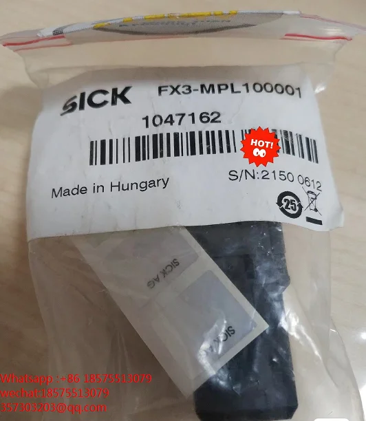 SICK FX3-MPL100001 1047162 Fittings Plug And Cable FX3-MPL100001 1047162