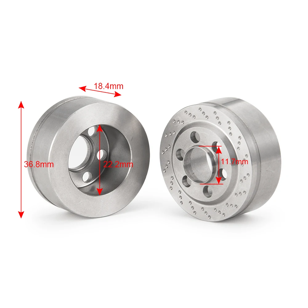 AXSPEED 87 g Messing interne Gegengewicht-Bremsscheibengewichte für 2,2 Zoll Felgen Axial SCX10 TRX4 TRX6 1/10 RC Crawler Car