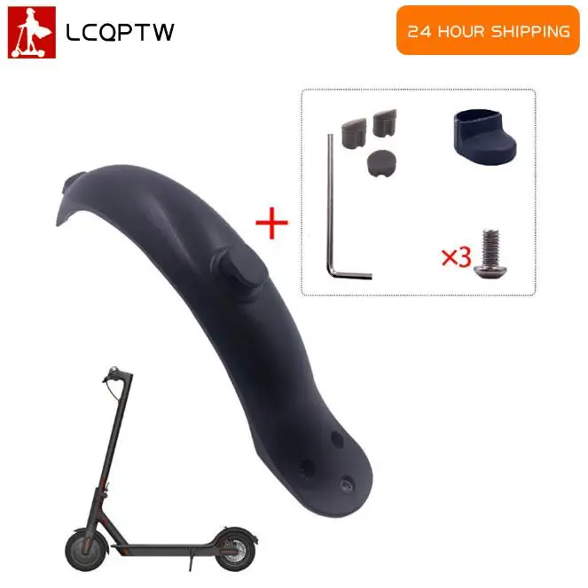 Scooter Elétrico Guarda Lama Traseira Proteção Abs Plástico Supprot for Xiaomi M365 Pro 1s Parafusos De Borracha Rolha Acessório