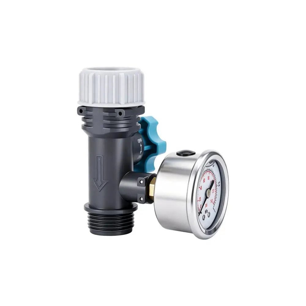 1Pc Pressure Reducer 3/4 Inch Adjustable Water Pressure Regulator Valve with Pressure Gauge Garden Irrigation System Controller